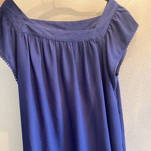 Loft ladies large blue blouse